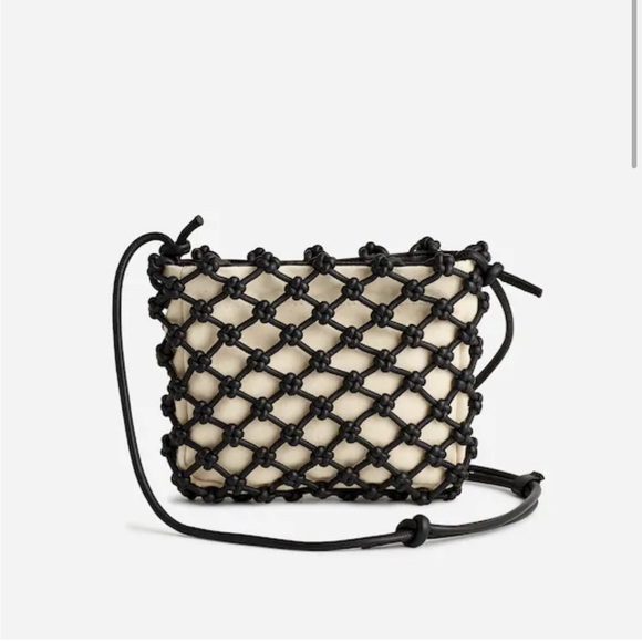 Madewell Handbags - Madewell The Knotted Leather Crossbody Bag True Black